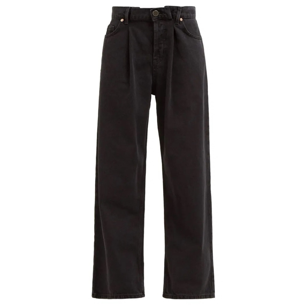 RAEY Fold black wide leg relaxed baggy boyfriend jeans
